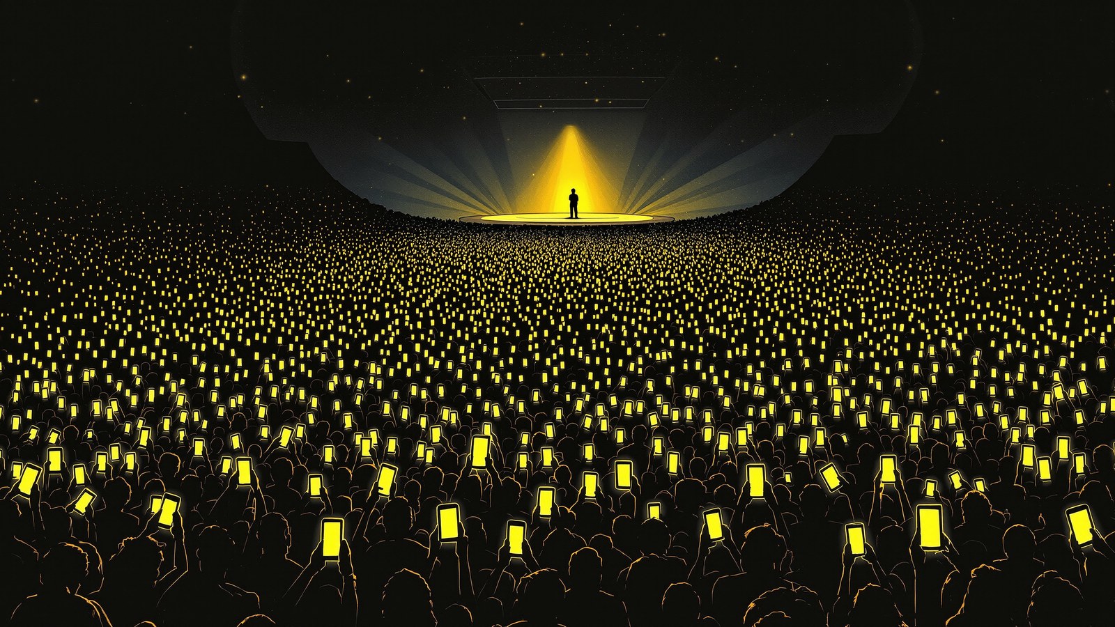 A crowd at a concert